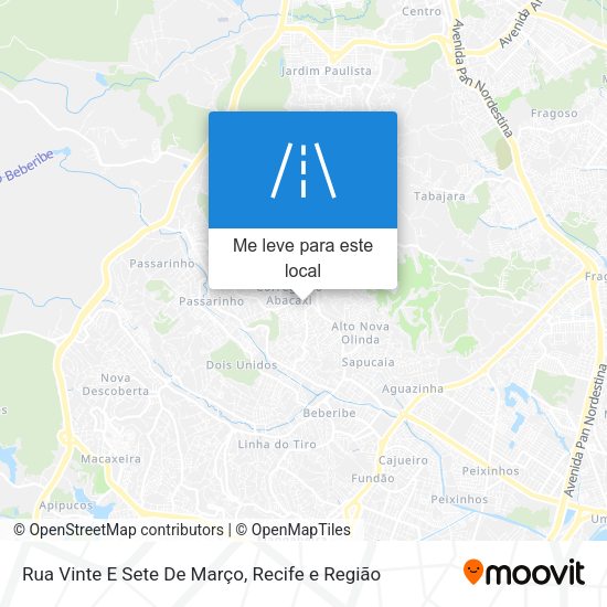 Rua Vinte E Sete De Março mapa
