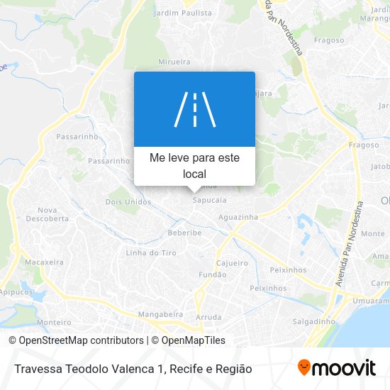 Travessa Teodolo Valenca 1 mapa