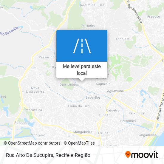 Rua Alto Da Sucupira mapa