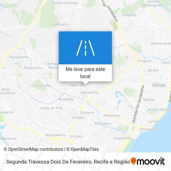 Segunda Travessa Dois De Fevereiro mapa