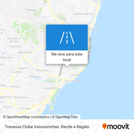 Travessa Clube Vassourinhas mapa
