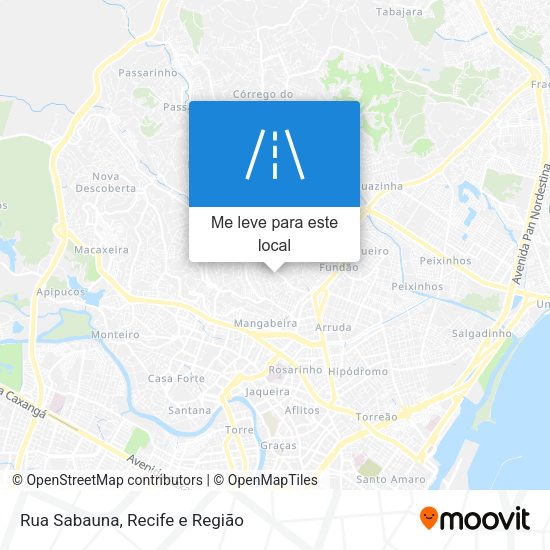 Rua Sabauna mapa