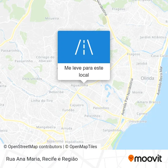 Rua Ana Maria mapa