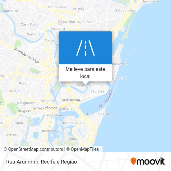 Rua Arumirim mapa