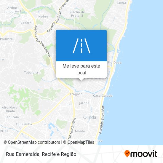 Rua Esmeralda mapa