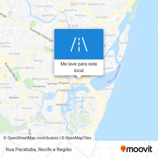Rua Pacatuba mapa