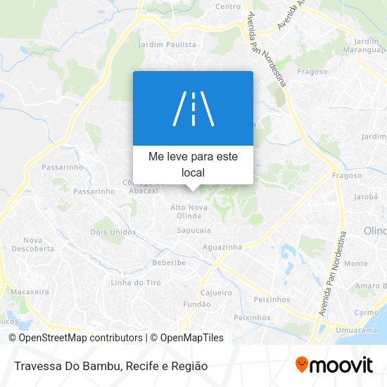 Travessa Do Bambu mapa