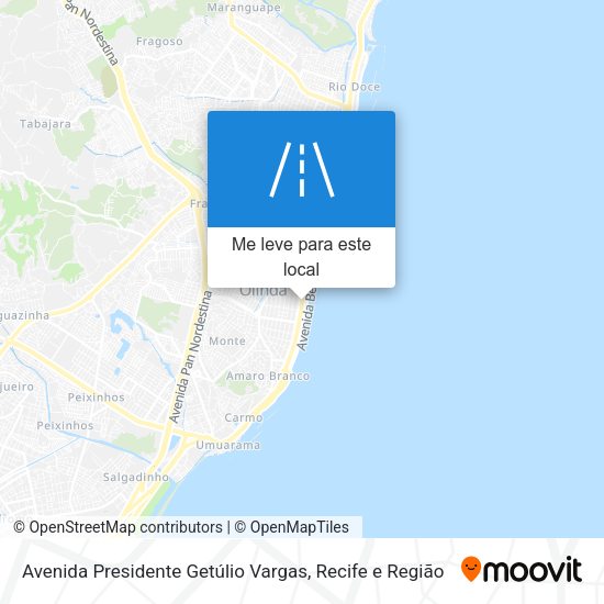 Avenida Presidente Getúlio Vargas mapa