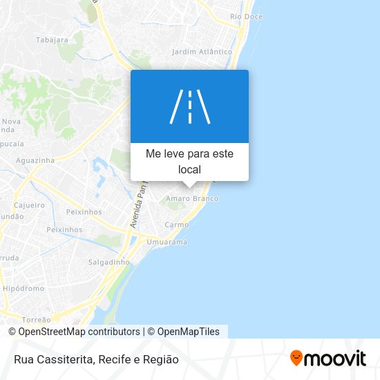 Rua Cassiterita mapa