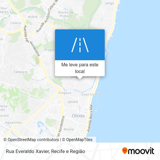 Rua Everaldo Xavier mapa