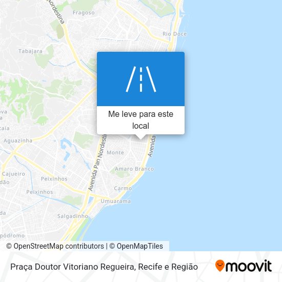 Praça Doutor Vitoriano Regueira mapa
