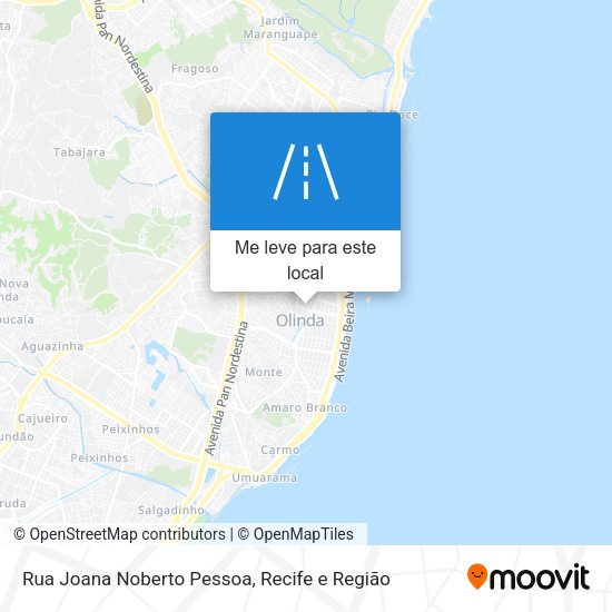 Rua Joana Noberto Pessoa mapa
