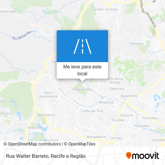 Rua Walter Barreto mapa