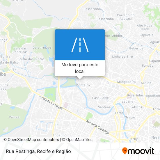Rua Restinga mapa