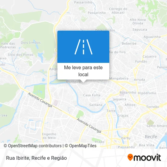 Rua Ibirite mapa