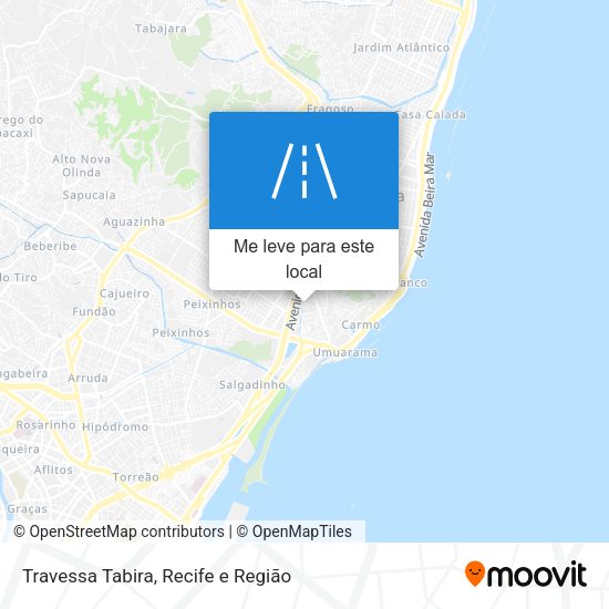 Travessa Tabira mapa