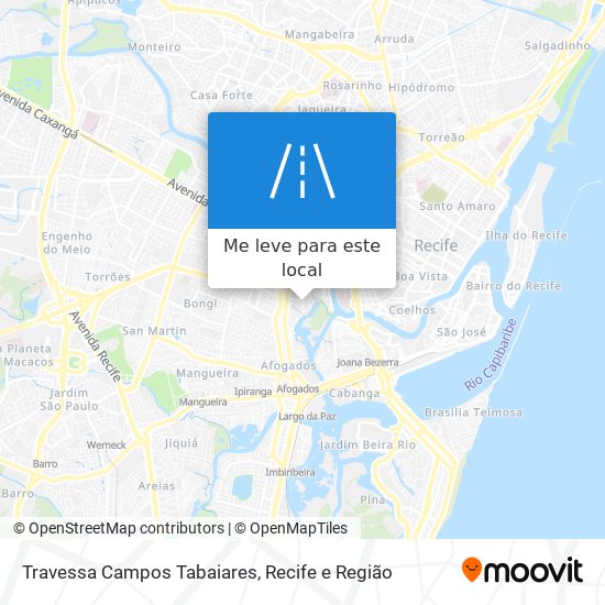 Travessa Campos Tabaiares mapa