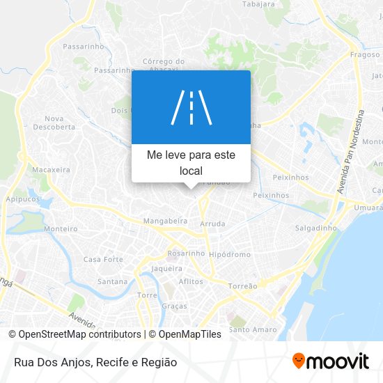Rua Dos Anjos mapa