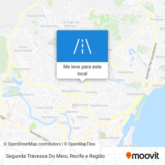 Segunda Travessa Do Meio mapa