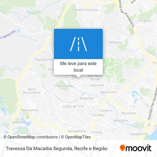 Travessa Da Macaiba Segunda mapa