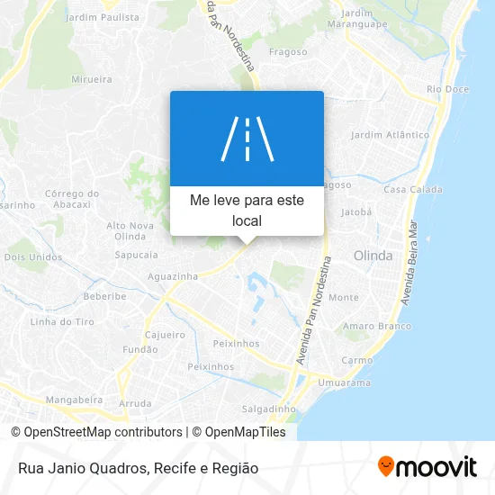 Rua Janio Quadros mapa