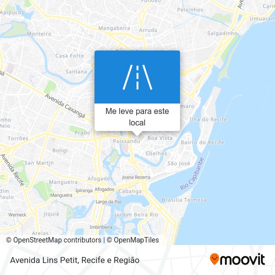 Avenida Lins Petit mapa