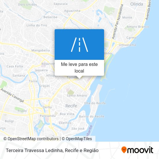 Terceira Travessa Ledinha mapa