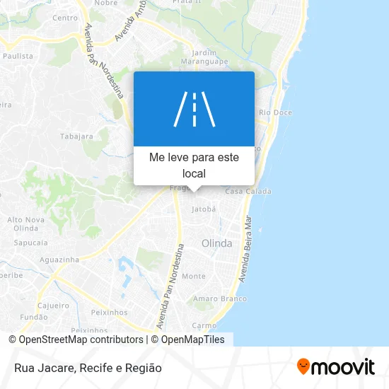 Rua Jacare mapa