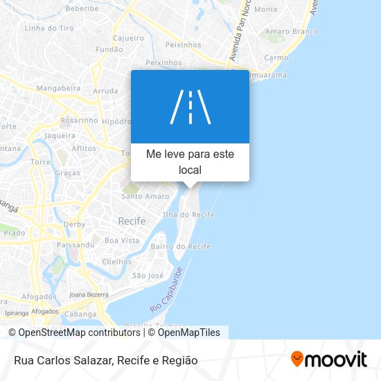 Rua Carlos Salazar mapa