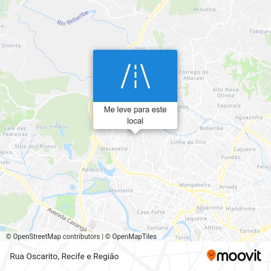 Rua Oscarito mapa