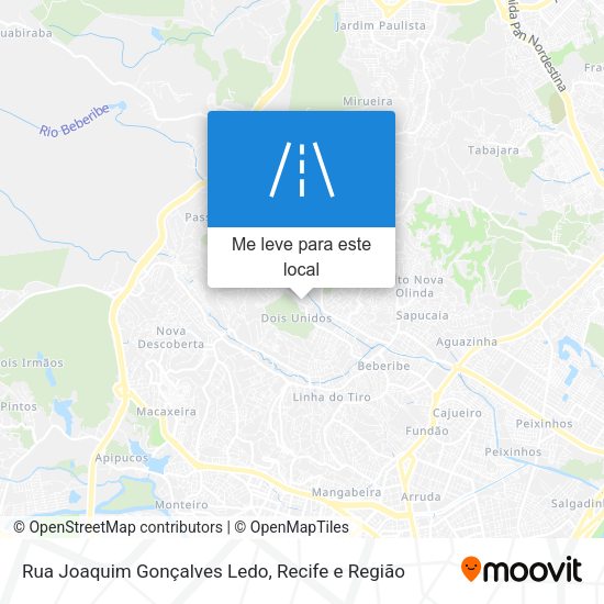 Rua Joaquim Gonçalves Ledo mapa