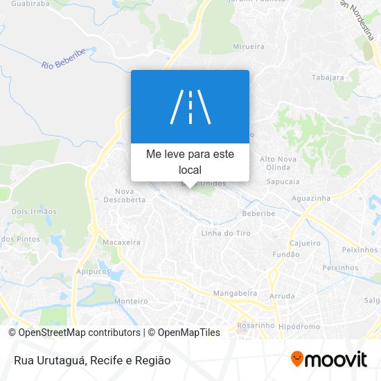 Rua Urutaguá mapa