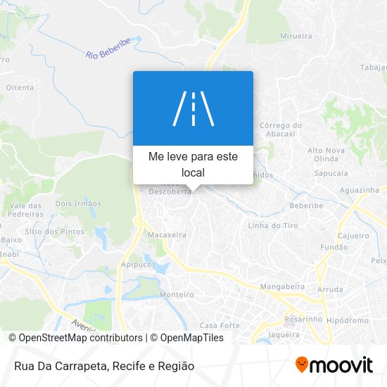 Rua Da Carrapeta mapa