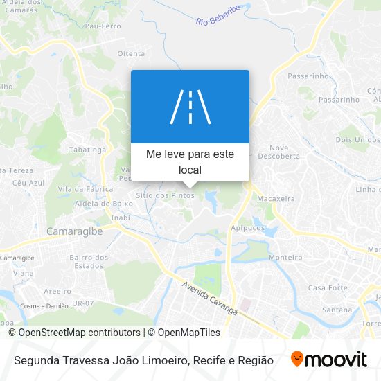 Segunda Travessa João Limoeiro mapa