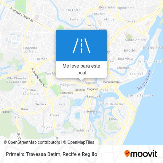 Primeira Travessa Betim mapa
