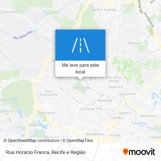 Rua Horacio Franca mapa