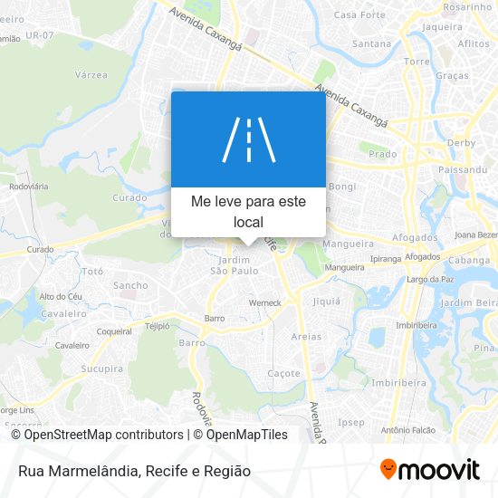 Rua Marmelândia mapa