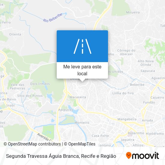 Segunda Travessa Águia Branca mapa