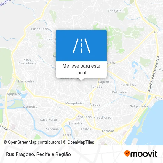 Rua Fragoso mapa