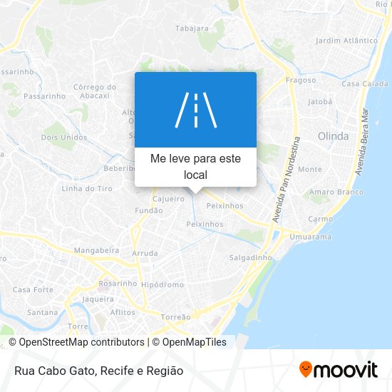 Rua Cabo Gato mapa