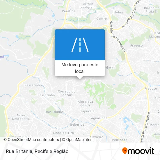 Rua Britania mapa