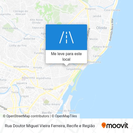 Rua Doutor Miguel Vieira Ferreira mapa