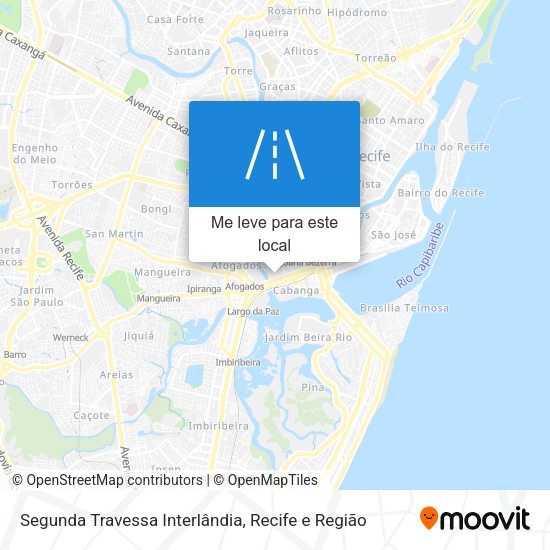Segunda Travessa Interlândia mapa