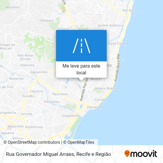 Rua Governador Miguel Arraes mapa