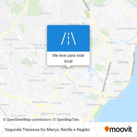 Segunda Travessa Do Março mapa