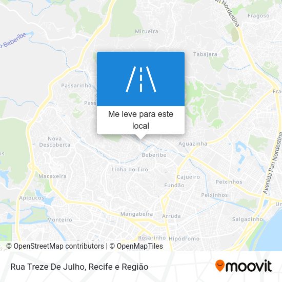 Rua Treze De Julho mapa