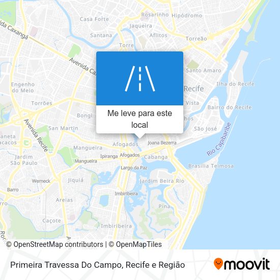Primeira Travessa Do Campo mapa