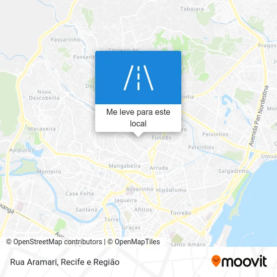 Rua Aramari mapa