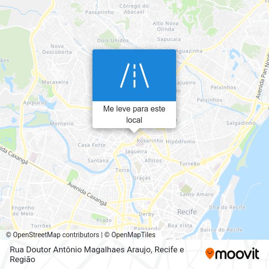 Rua Doutor Antônio Magalhaes Araujo mapa