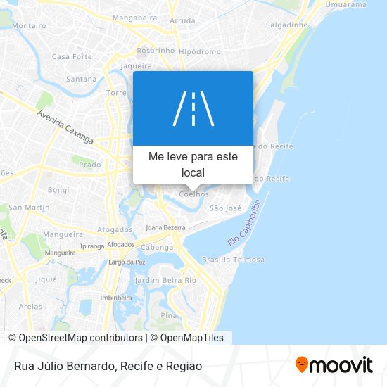 Rua Júlio Bernardo mapa